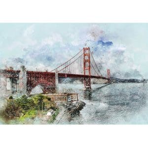 Πίνακας Ζωγραφικής Γέφυρα Σαν Φραντσίσκο - Decotek 191219-143889