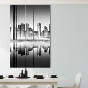 Πίνακας Ζωγραφικής Θέα στους Ουρανοξύστες – Decotek 191241-0