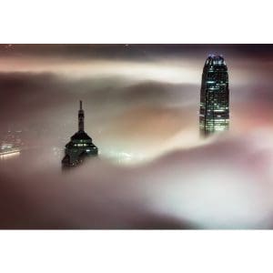 Πίνακας Ζωγραφικής Ομίχλη στους Ουρανοξύστες - Decotek 191242-144028