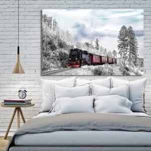 Πίνακας Ζωγραφικής Τρένο στα Χιόνια - Decotek 191262-0