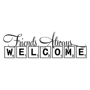 Αυτοκόλλητο Τοίχου Friends Welcome - Decotek 09534-145999