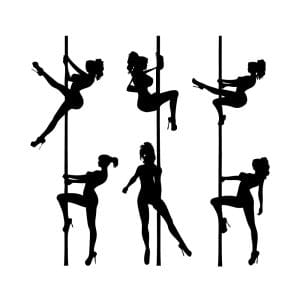 Αυτοκόλλητο Τοίχου Pole Dancers - Decotek 09516-145916