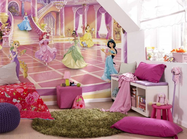 Παιδική Φωτοταπετσαρία Τοίχου Πριγκίπισσες Disney - Komar - Decotek 8-4107-151179