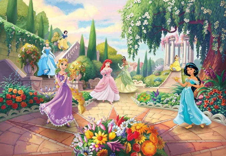 Παιδική Φωτοταπετσαρία Τοίχου Πριγκίπισσες Disney - Komar - Decotek 8-4109-0