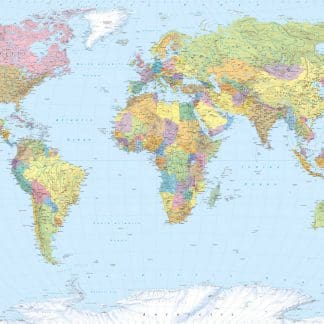 Φωτοταπετσαρία Τοίχου Παγκόσμιος Χάρτης - Komar - Decotek XXL4-038-0