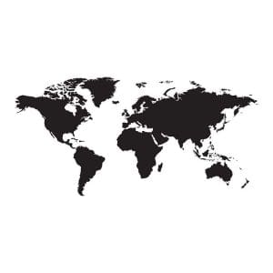 Αυτοκόλλητο Τοίχου Παγκόσμιος Χάρτης - Decotek 09438-161294