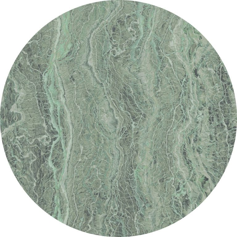 Στρόγγυλη Φωτοταπετσαρία Τοίχου Πράσινο Μάρμαρο - Komar, DOT - Decotek D1-008 (Ø 125 cm)-0