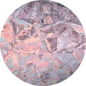 Στρόγγυλη Φωτοταπετσαρία Τοίχου Διαμάντια - Komar, DOT - Decotek D1-009 (Ø 125 cm)-0