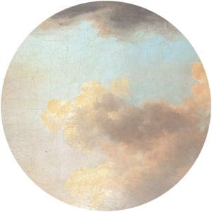 Στρόγγυλη Φωτοταπετσαρία Τοίχου Σύννεφα - Komar, DOT - Decotek D1-014 (Ø 125 cm)-0