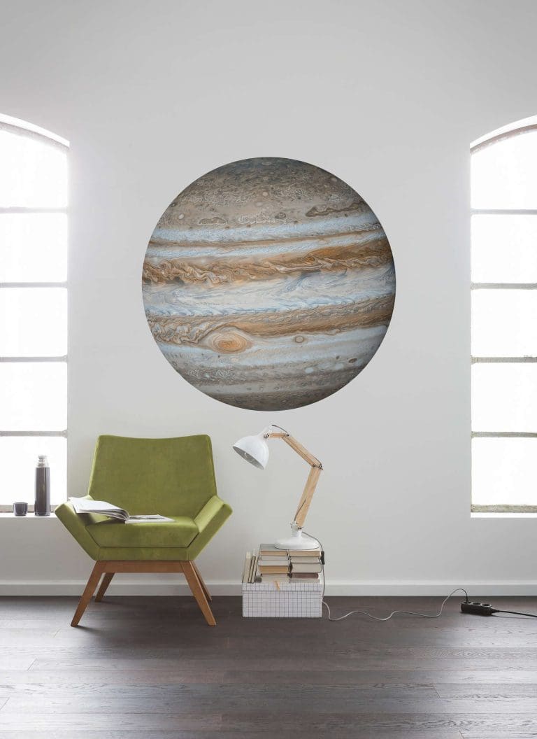 Στρόγγυλη Φωτοταπετσαρία Τοίχου Πλανήτης Δίας - Komar, DOT - Decotek D1-017 (Ø 125 cm)-173776