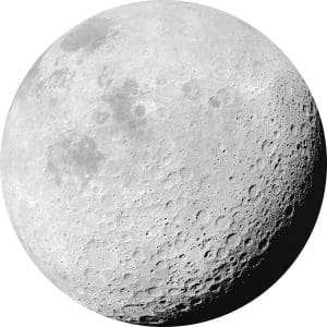 Στρόγγυλη Φωτοταπετσαρία Τοίχου Φεγγάρι - Komar, DOT - Decotek D1-020 (Ø 125 cm)-0