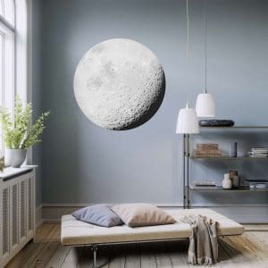 Στρόγγυλη Φωτοταπετσαρία Τοίχου Φεγγάρι - Komar, DOT - Decotek D1-020 (Ø 125 cm)-173788
