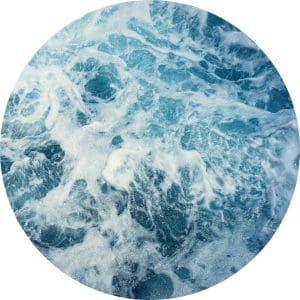 Στρόγγυλη Φωτοταπετσαρία Τοίχου Θάλασσα - Komar, DOT - Decotek D1-040 (Ø 125 cm)-0