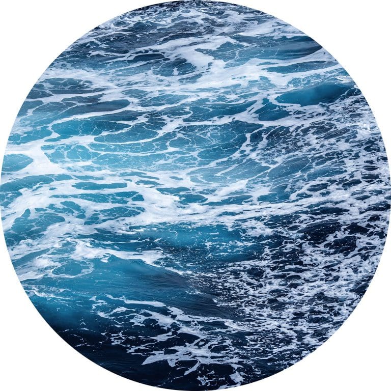 Στρόγγυλη Φωτοταπετσαρία Τοίχου Ωκεανός - Komar, DOT - Decotek D1-041 (Ø 125 cm)-0