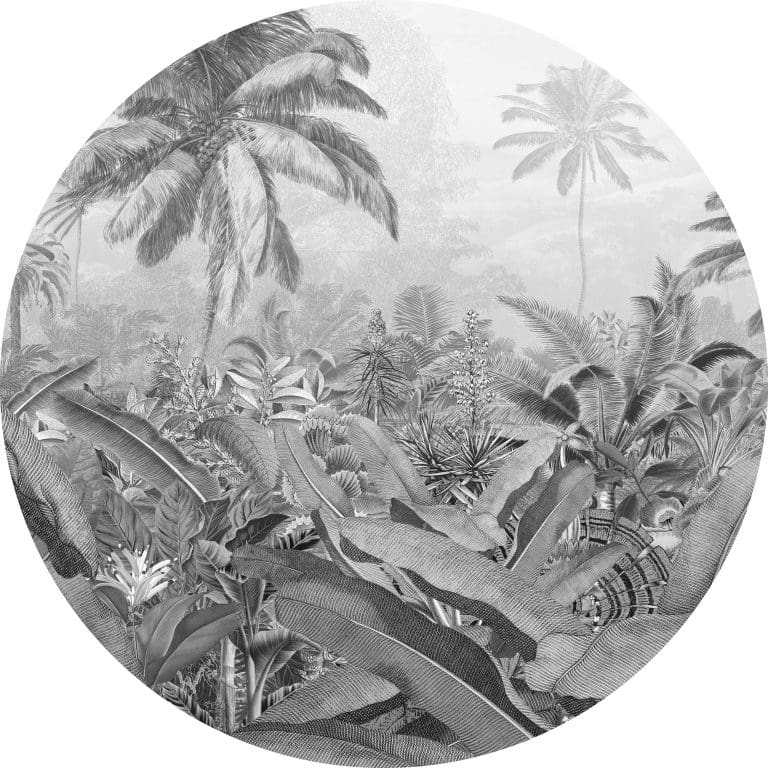 Στρόγγυλη Φωτοταπετσαρία Τοίχου Ζούγκλα του Αμαζονίου - Komar, DOT - Decotek D1-055 (Ø 125 cm)-0