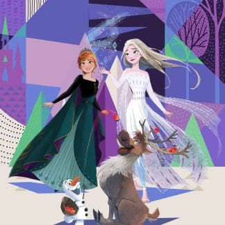 Παιδική Φωτοταπετσαρία Τοίχου Frozen, Anna & Elsa - Komar - Decotek IADX4-059 (200cm x 280cm)-0