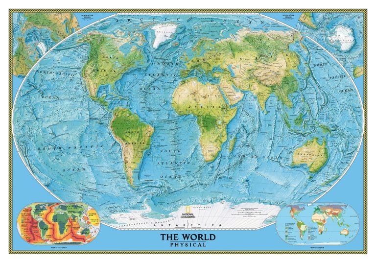 Φωτοταπετσαρία Τοίχου Παγκόσμιος Χάρτης - Komar - Decotek IANGX8-017 (400cm x 280cm)-0