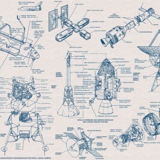 Παιδική Φωτοταπετσαρία Τοίχου Διαστημόπλοια - Komar - Decotek IAX8-0016 (400cm x 280cm)-0