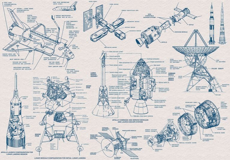Παιδική Φωτοταπετσαρία Τοίχου Διαστημόπλοια - Komar - Decotek IAX8-0016 (400cm x 280cm)-0