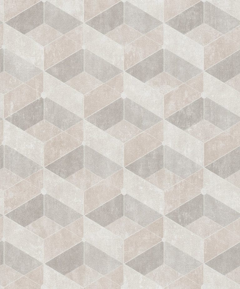 Μοντέρνα Ταπετσαρία Τοίχου 3D Γεωμετρικά Σχήματα – Living Walls, Titanium 3 (1005x53cm) – Decotek 382021-0