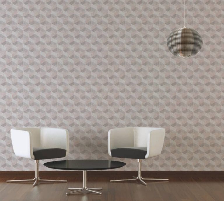 Μοντέρνα Ταπετσαρία Τοίχου 3D Γεωμετρικά Σχήματα – Living Walls, Titanium 3 (1005x53cm) – Decotek 382021-174202