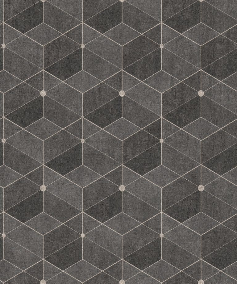 Μοντέρνα Ταπετσαρία Τοίχου 3D Γεωμετρικά Σχήματα – Living Walls, Titanium 3 (1005x53cm) – Decotek 382024-0