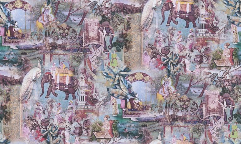 Θεματική Ταπετσαρία Τοίχου με Πολιτισμό Ανατολής – AS Creation,Dreamy Flowery (1005x53cm) – Decotek 381733-0