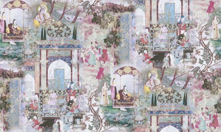Θεματική Ταπετσαρία Τοίχου με Πολιτισμό Ανατολής – AS Creation,Dreamy Flowery (1005x53cm) – Decotek 381743-0