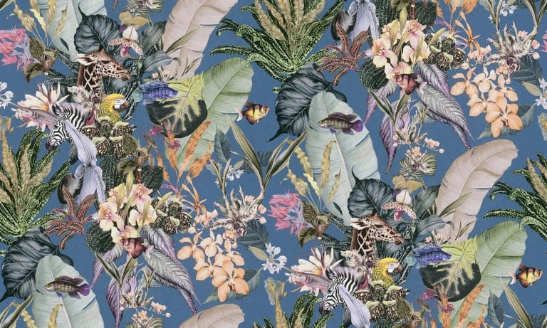 Φλοράλ Ταπετσαρία Τοίχου και Φιγούρες Ζώων – AS Creation,Dreamy Flowery (1005x53cm) – Decotek 381764-0