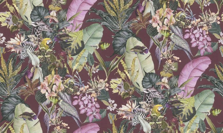 Φλοράλ Ταπετσαρία Τοίχου και Φιγούρες Ζώων – AS Creation,Dreamy Flowery (1005x53cm) – Decotek 381765-0