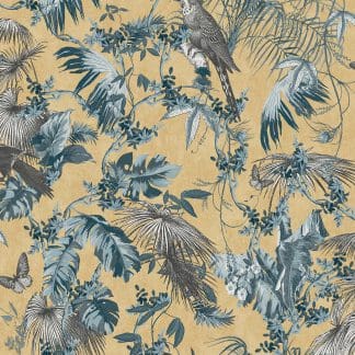 Ταπετσαρία Τοίχου Τροπικά φυτά και Παπαγάλοι - Ugepa, Escapade (1005 x 53 cm) - Decotek L69801-0