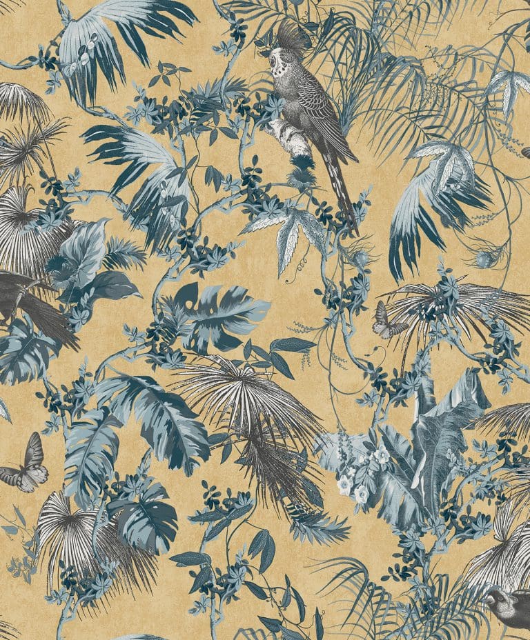 Ταπετσαρία Τοίχου Τροπικά φυτά και Παπαγάλοι - Ugepa, Escapade (1005 x 53 cm) - Decotek L69801-0