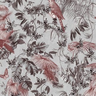 Ταπετσαρία Τοίχου Τροπικά φυτά και Παπαγάλοι - Ugepa, Escapade (1005 x 53 cm) - Decotek L69808-0