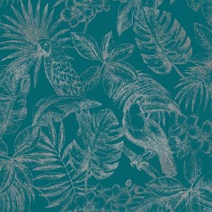 Ταπετσαρία Τοίχου Τροπικά φυτά και Παπαγάλοι - Ugepa, Escapade (1005 x 53 cm) - Decotek L70701-0