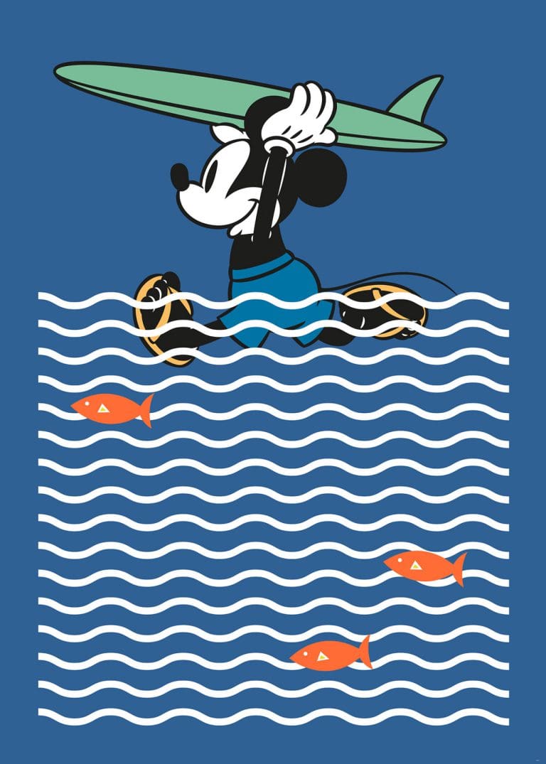 Komar Non Woven Photomural Mickey gone Surfin-0