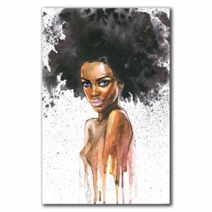 Πίνακας Ζωγραφικής Αφηρημένο Πορτρέτο Αφρικανής Γυναίκας - Decotek 220406-217337