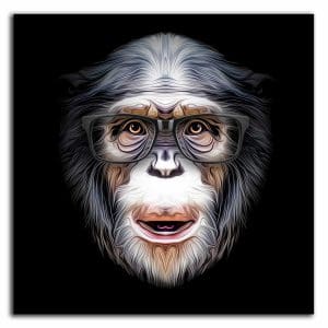 Πίνακας Ζωγραφικής Μοντέρνο Κεφάλι Πίθηκου - Decotek 220428-217379