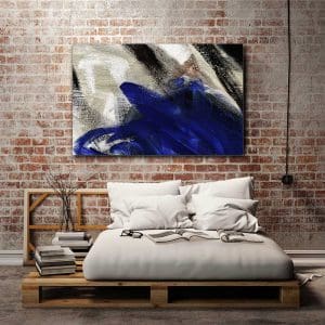 Πίνακας Ζωγραφικής Αφηρημένο Μπλε και Γκρι - Decotek 220450-0