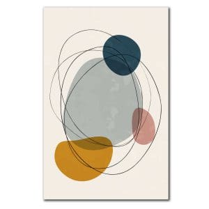 Πίνακας Ζωγραφικής Μοντέρνοι Κύκλοι - Decotek 220457-217437