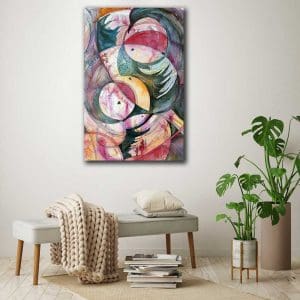 Πίνακας Ζωγραφικής Κύκλοι με Νερομπογιές - Decotek 220492-0