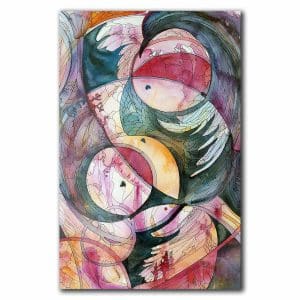 Πίνακας Ζωγραφικής Κύκλοι με Νερομπογιές - Decotek 220492-212005