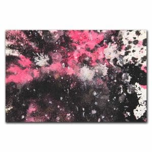 Πίνακας Ζωγραφικής Αφηρημένο Μαύρο και Ροζ - Decotek 220495-212017