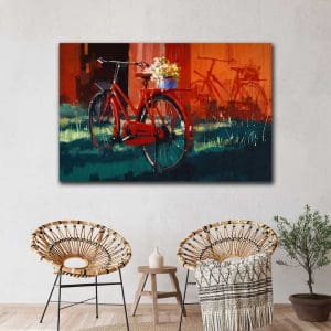 Πίνακας Ζωγραφικής Ποδήλατο στα Γρασίδι - Decotek 220499-0