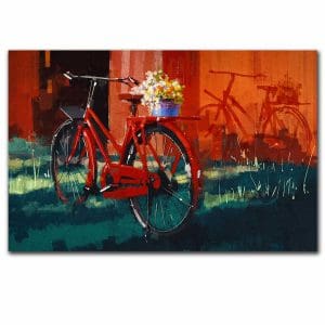 Πίνακας Ζωγραφικής Ποδήλατο στα Γρασίδι - Decotek 220499-212033