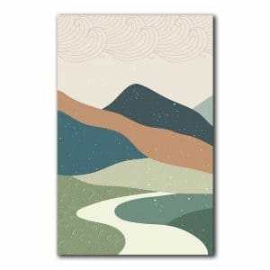 Πίνακας Ζωγραφικής Βουνά και Σύννεφα - Decotek 220513-212089