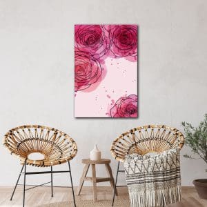 Πίνακας Ζωγραφικής Ροζ Τριαντάφυλλα- Decotek 220549-0