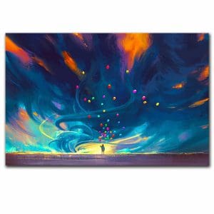 Πίνακας Ζωγραφικής Μπαλόνια σε Φανταστικό Ουρανό - Decotek 220567-216339