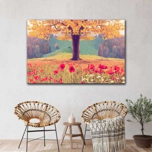 Πίνακας Ζωγραφικής Κοιλάδα με Παπαρούνες - Decotek 220604-0