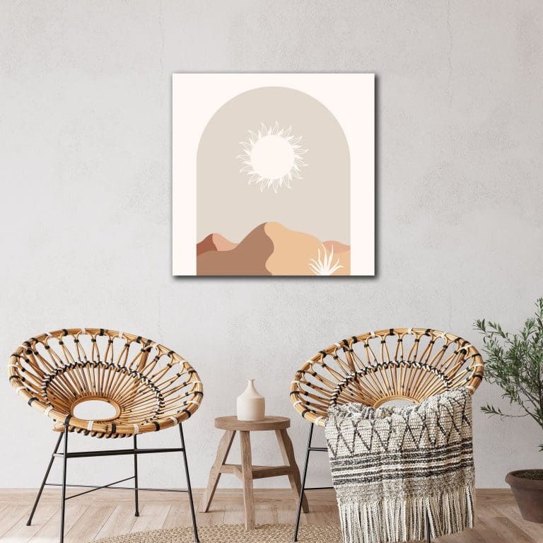 Πίνακας Ζωγραφικής Μίνιμαλ Ήλιος στην Έρημο- Decotek 220646-0
