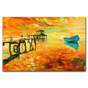 Πίνακας Ζωγραφικής Boyan Dimitrov, Ηλιοβασίλεμα στο Ωκεανό - Decotek 220672-212705